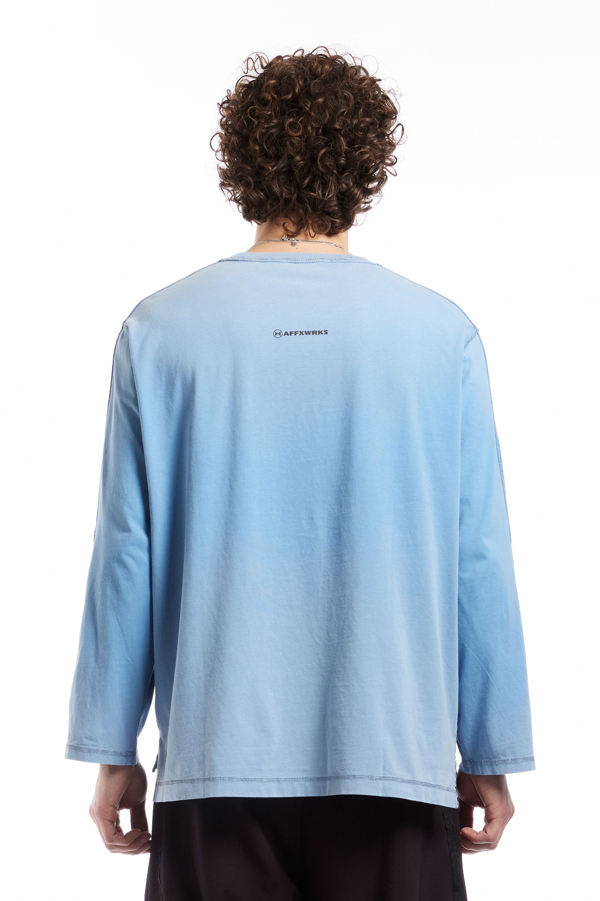 The MICRO LOGO L/S T-SHIRT BLUE  available online with global shipping, and in PAM Stores Melbourne and Sydney.