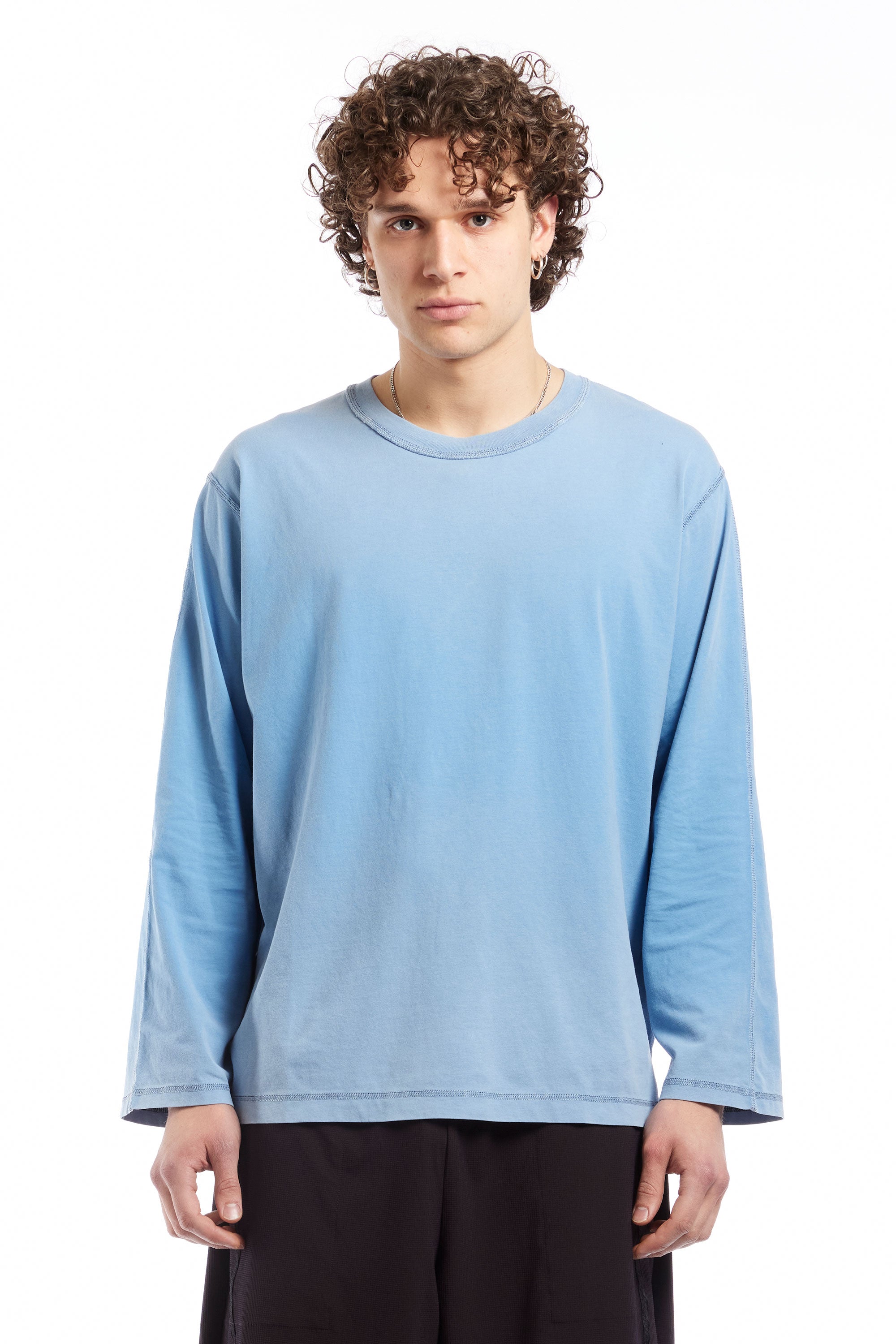 The AFFXWRKS - MICRO LOGO L/S T-SHIRT BLUE  available online with global shipping, and in PAM Stores Melbourne and Sydney.