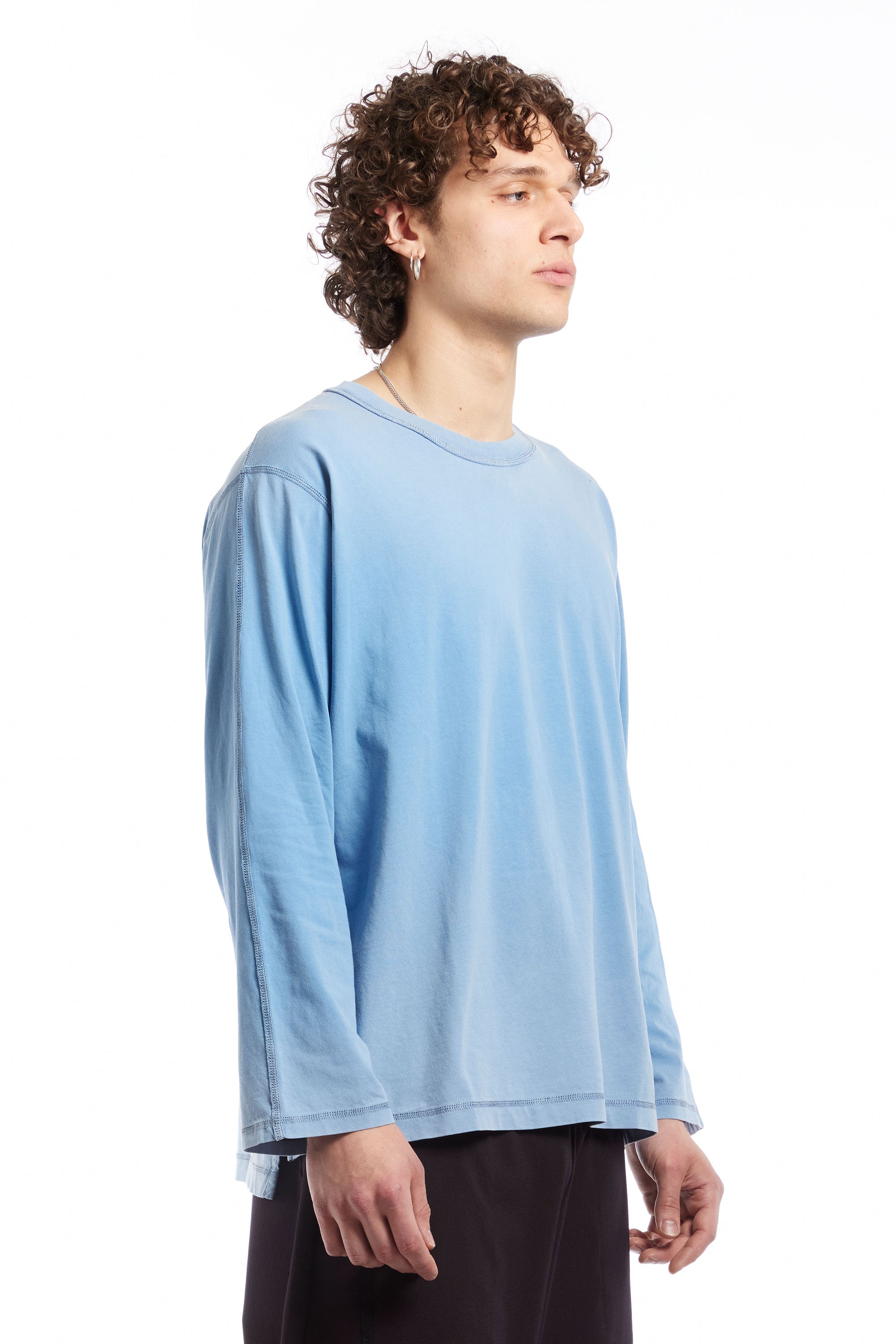 The MICRO LOGO L/S T-SHIRT BLUE  available online with global shipping, and in PAM Stores Melbourne and Sydney.