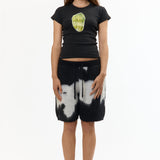 MOHAIR KNITTED COW SHORTS