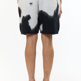 MOHAIR KNITTED COW SHORTS