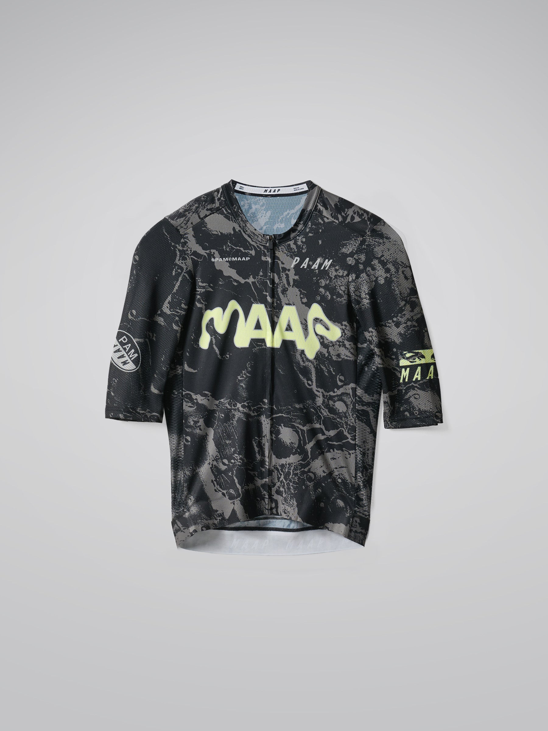 The MAAP x P.A.M. 4.0 Pro Air Jersey BLACK / GLOW LIME available online with global shipping, and in PAM Stores Melbourne and Sydney.