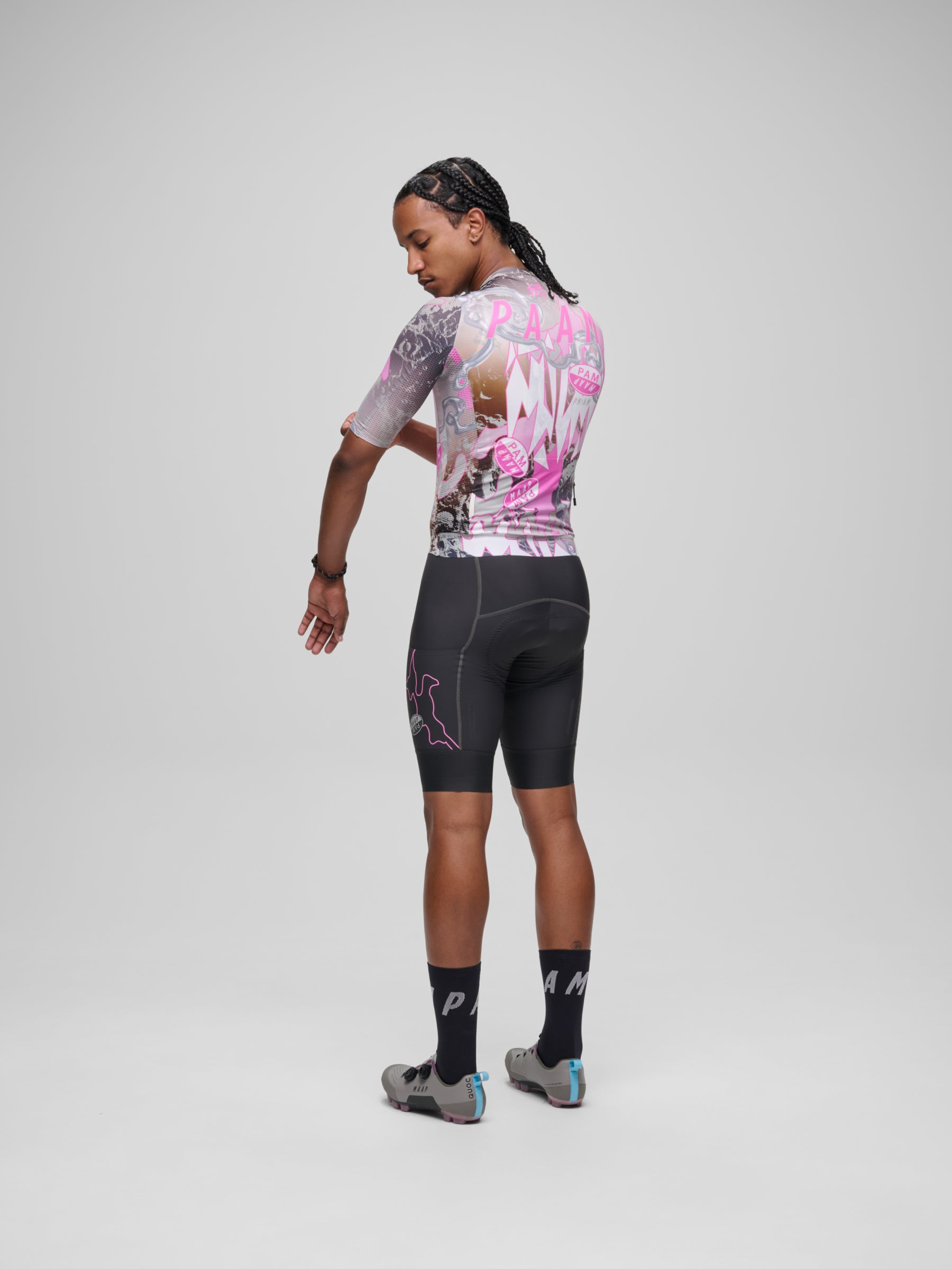 The MAAP x P.A.M. 4.0 Pro Air Jersey VIOLET COSMOS available online with global shipping, and in PAM Stores Melbourne and Sydney.