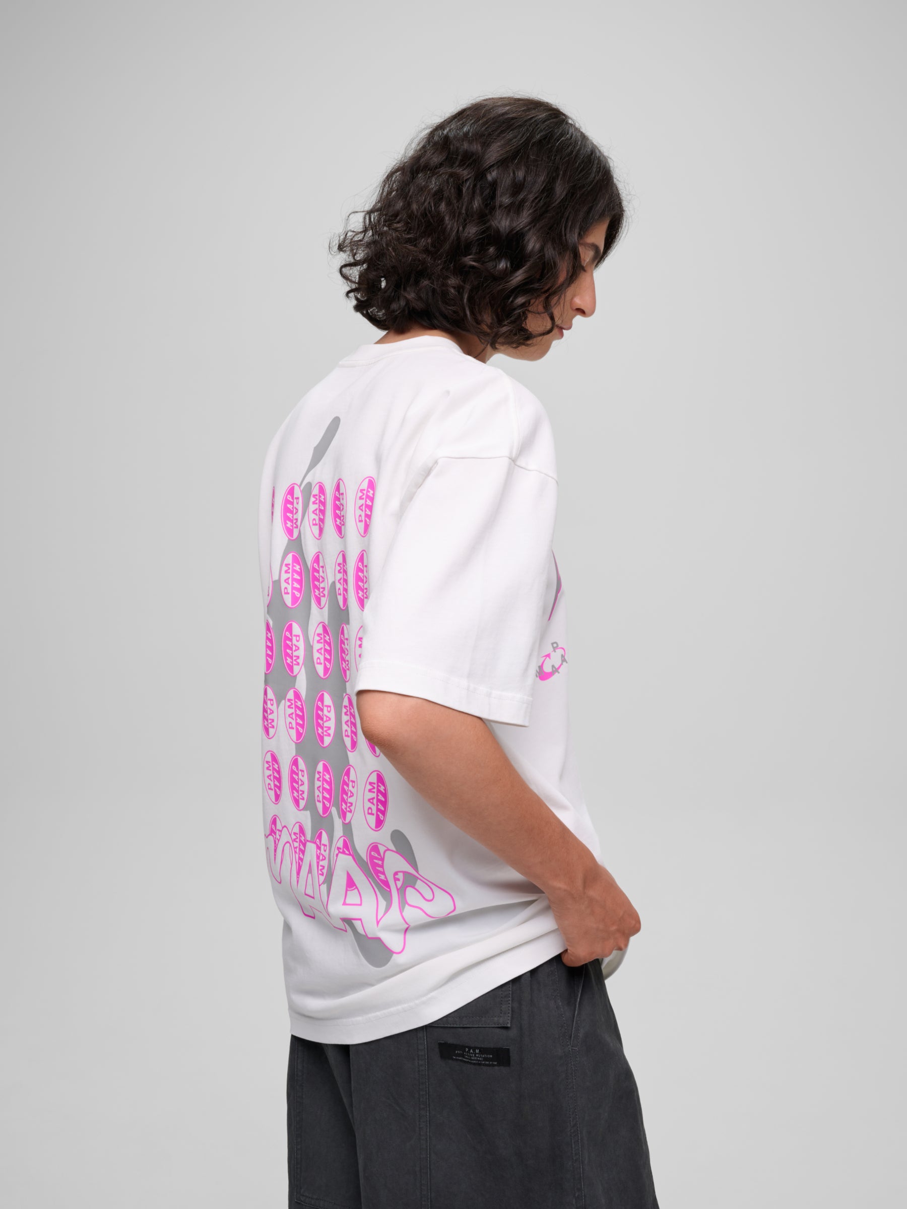 The MAAP x P.A.M. 4.0 Tee WHITE/VIOLET COSMOS available online with global shipping, and in PAM Stores Melbourne and Sydney.