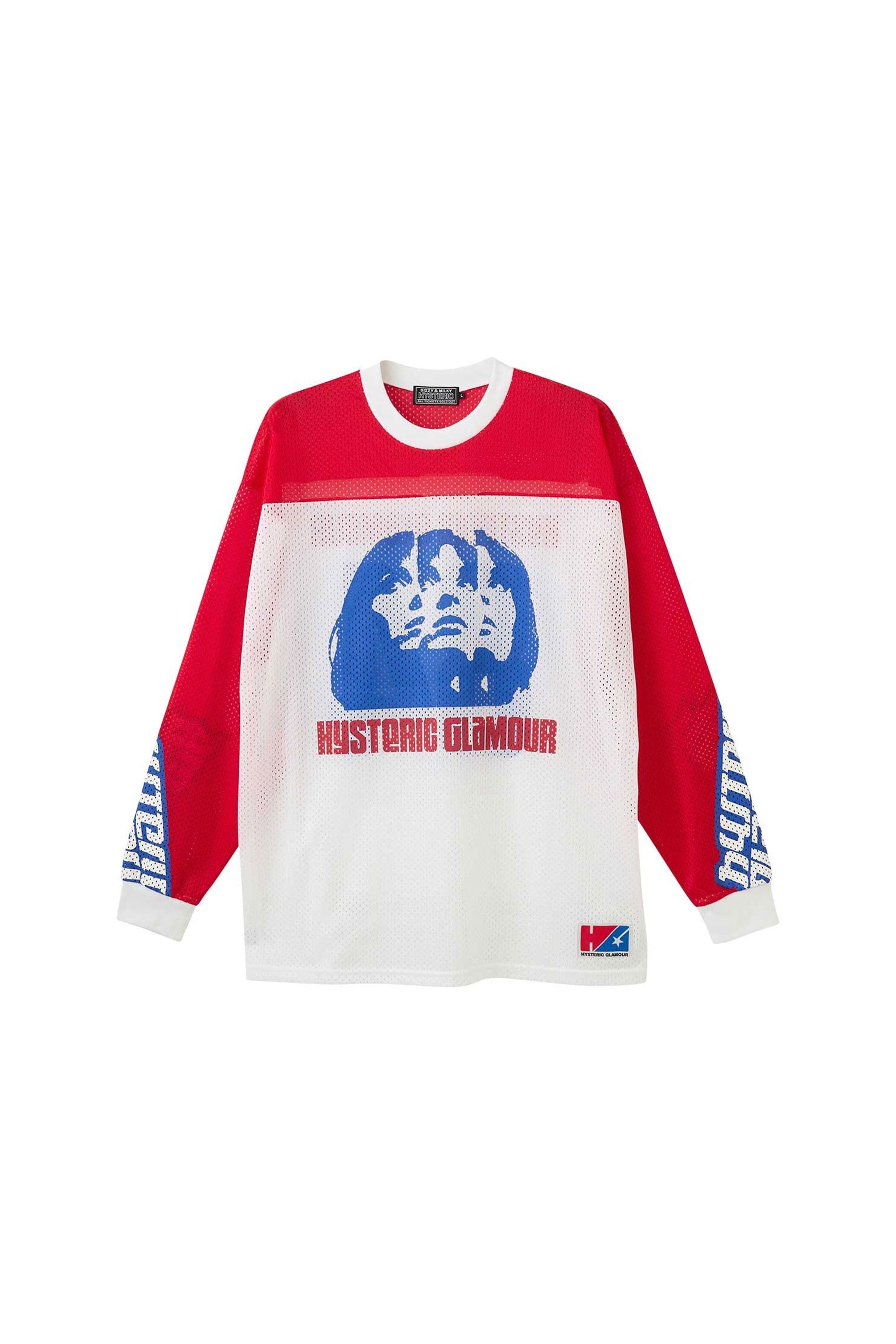 The MULTI WOMAN MOTO LONG SLEEVE T SHIRT WHITE available online with global shipping, and in PAM Stores Melbourne and Sydney.