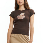 The Mushroom Baby Tee available online with global shipping, and in PAM Stores Melbourne and Sydney.