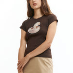 The Mushroom Baby Tee available online with global shipping, and in PAM Stores Melbourne and Sydney.