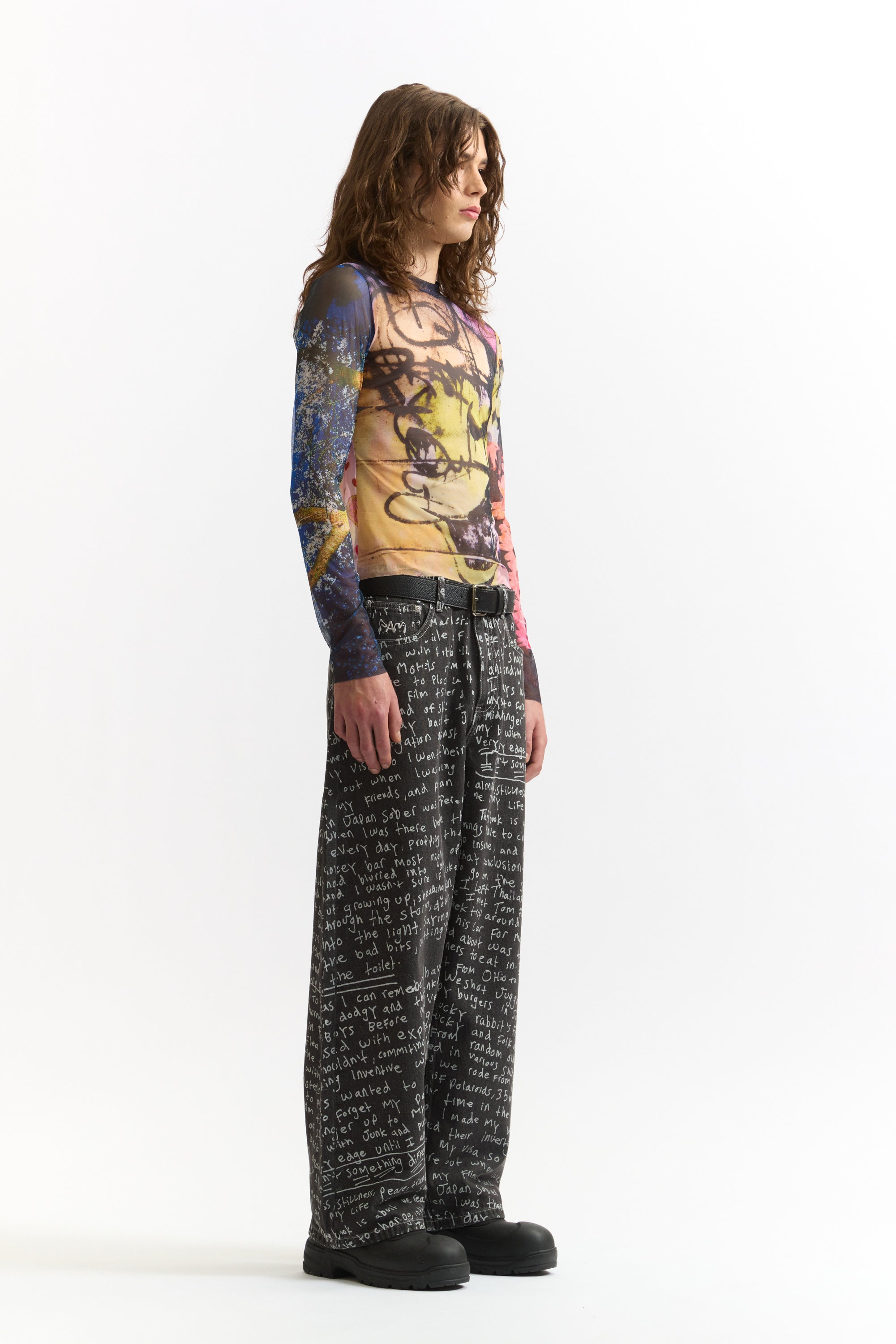 The PHOTO MESH TOP - JOSHUA GORDON available online with global shipping, and in PAM Stores Melbourne and Sydney.