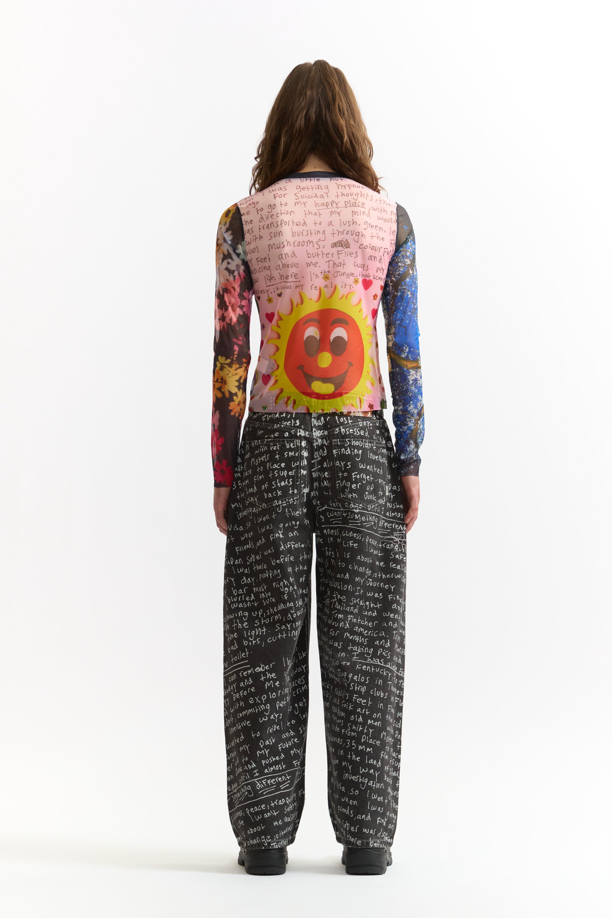 The PHOTO MESH TOP - JOSHUA GORDON available online with global shipping, and in PAM Stores Melbourne and Sydney.