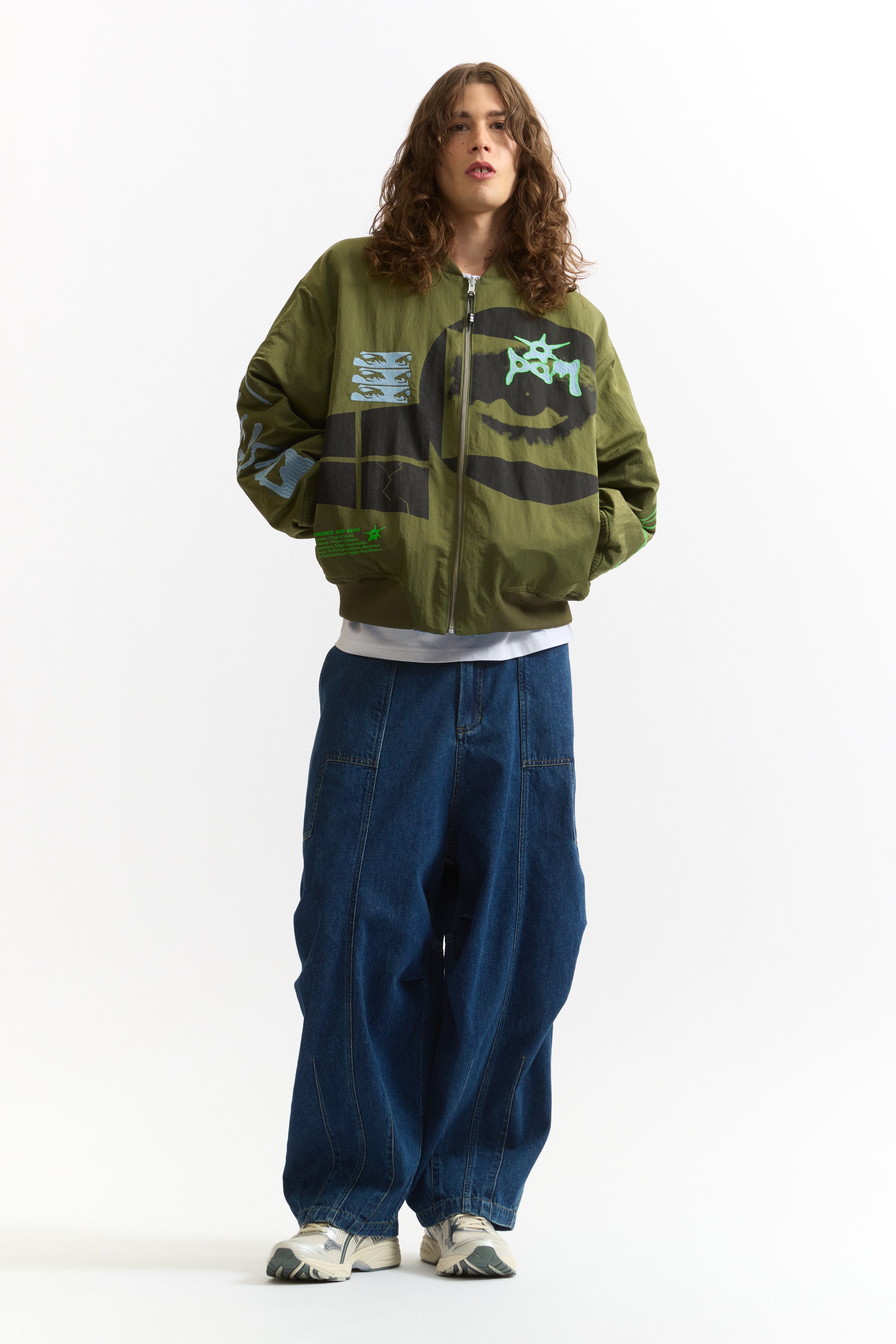 The DENIM PONDERING PANTS available online with global shipping, and in PAM Stores Melbourne and Sydney.