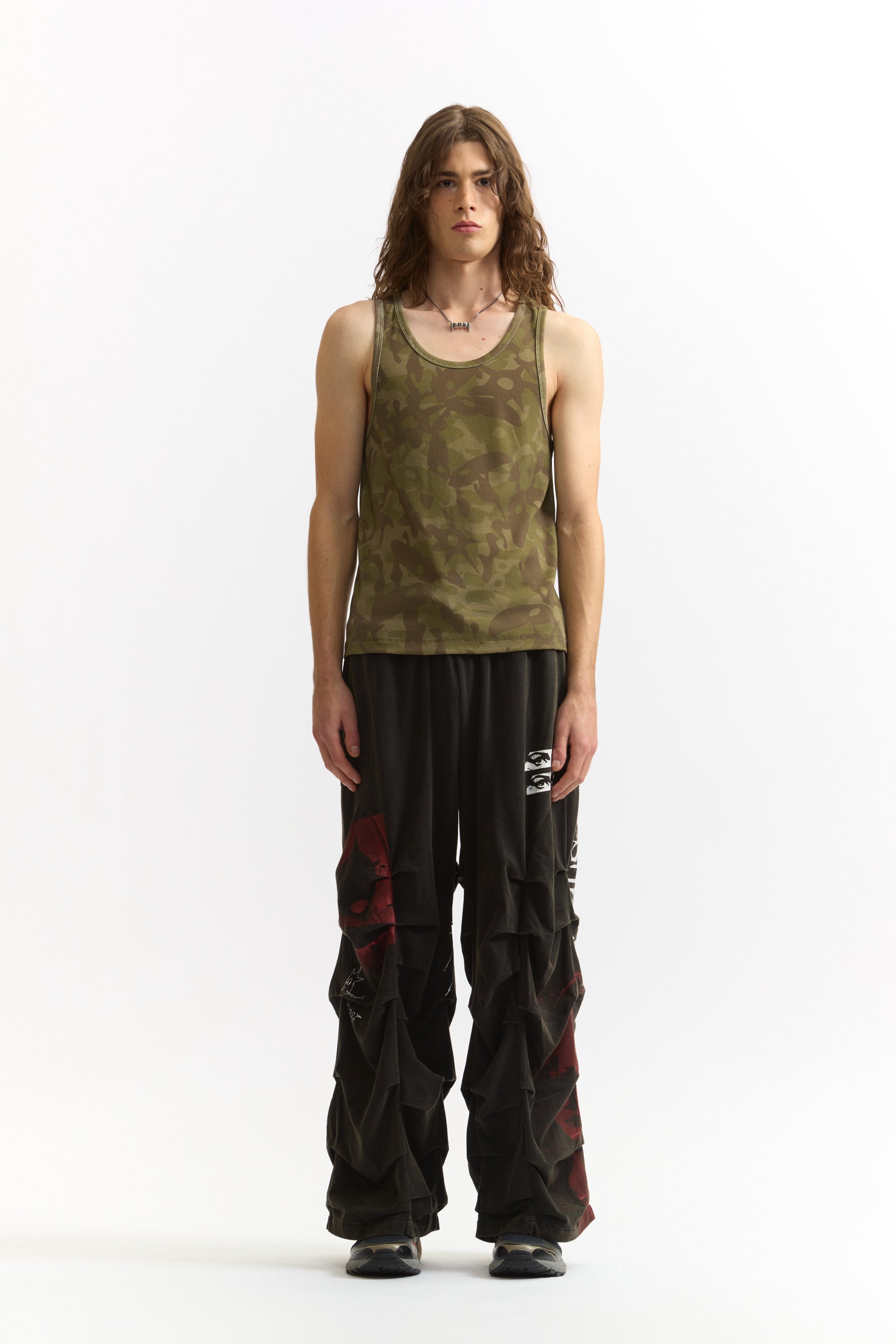 The GARDEN VARIETY CAMO TANK TOP available online with global shipping, and in PAM Stores Melbourne and Sydney.