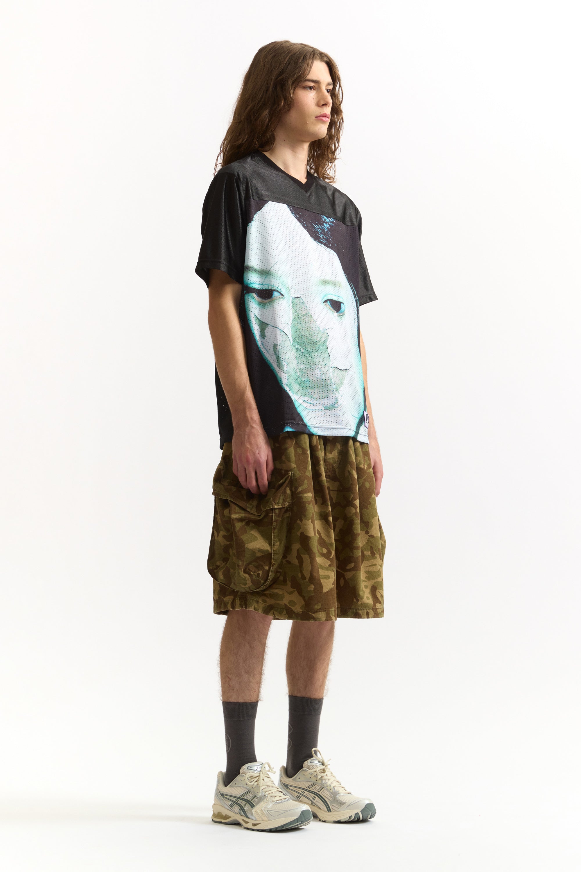 The GARDEN VARIETY CAMO CHOW SHORTS available online with global shipping, and in PAM Stores Melbourne and Sydney.