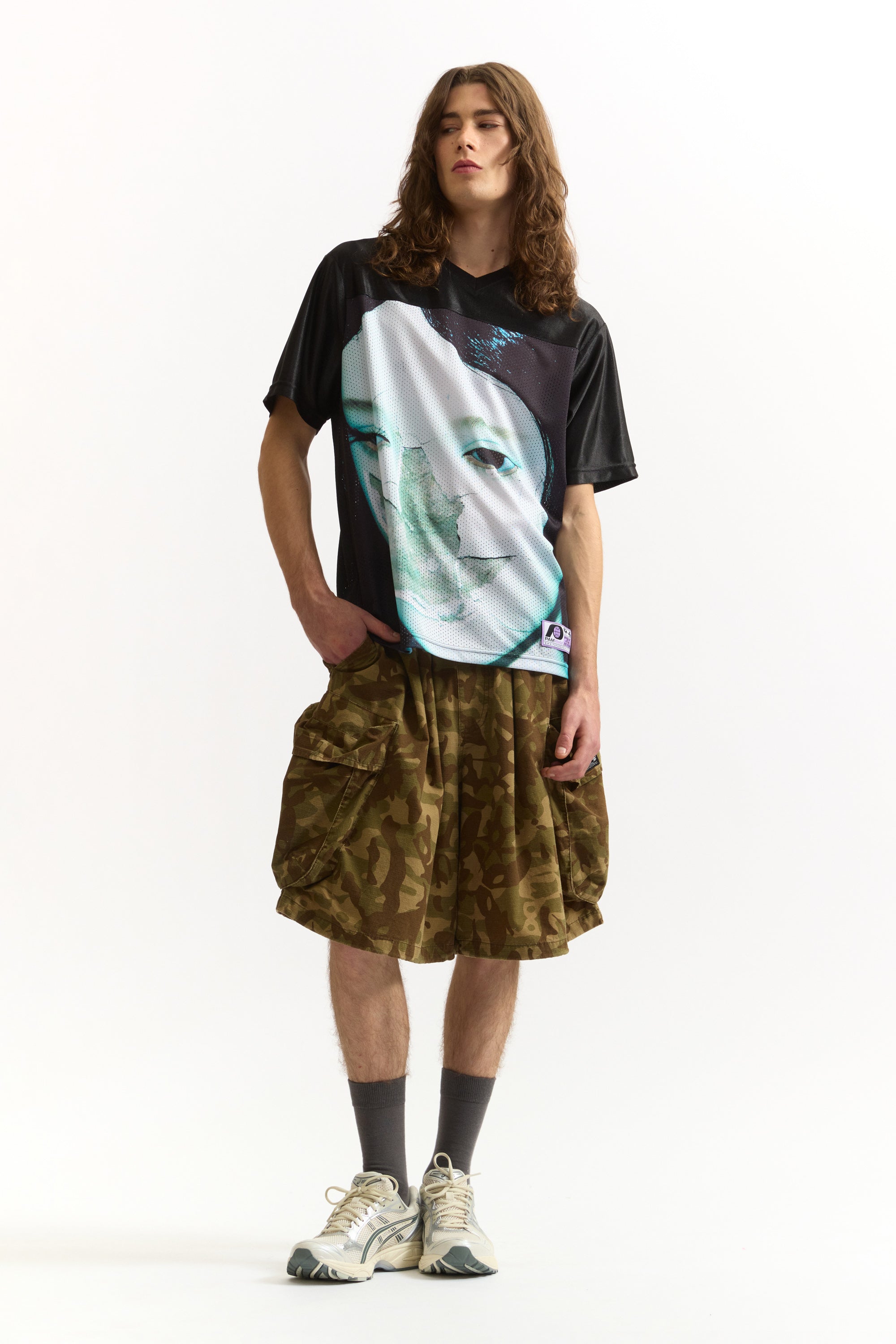 The GARDEN VARIETY CAMO CHOW SHORTS available online with global shipping, and in PAM Stores Melbourne and Sydney.