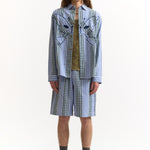 The PATCH WORK A RUSSELL SHORTS available online with global shipping, and in PAM Stores Melbourne and Sydney.