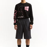 The PINSTRIPED A RUSSELL SHORTS available online with global shipping, and in PAM Stores Melbourne and Sydney.