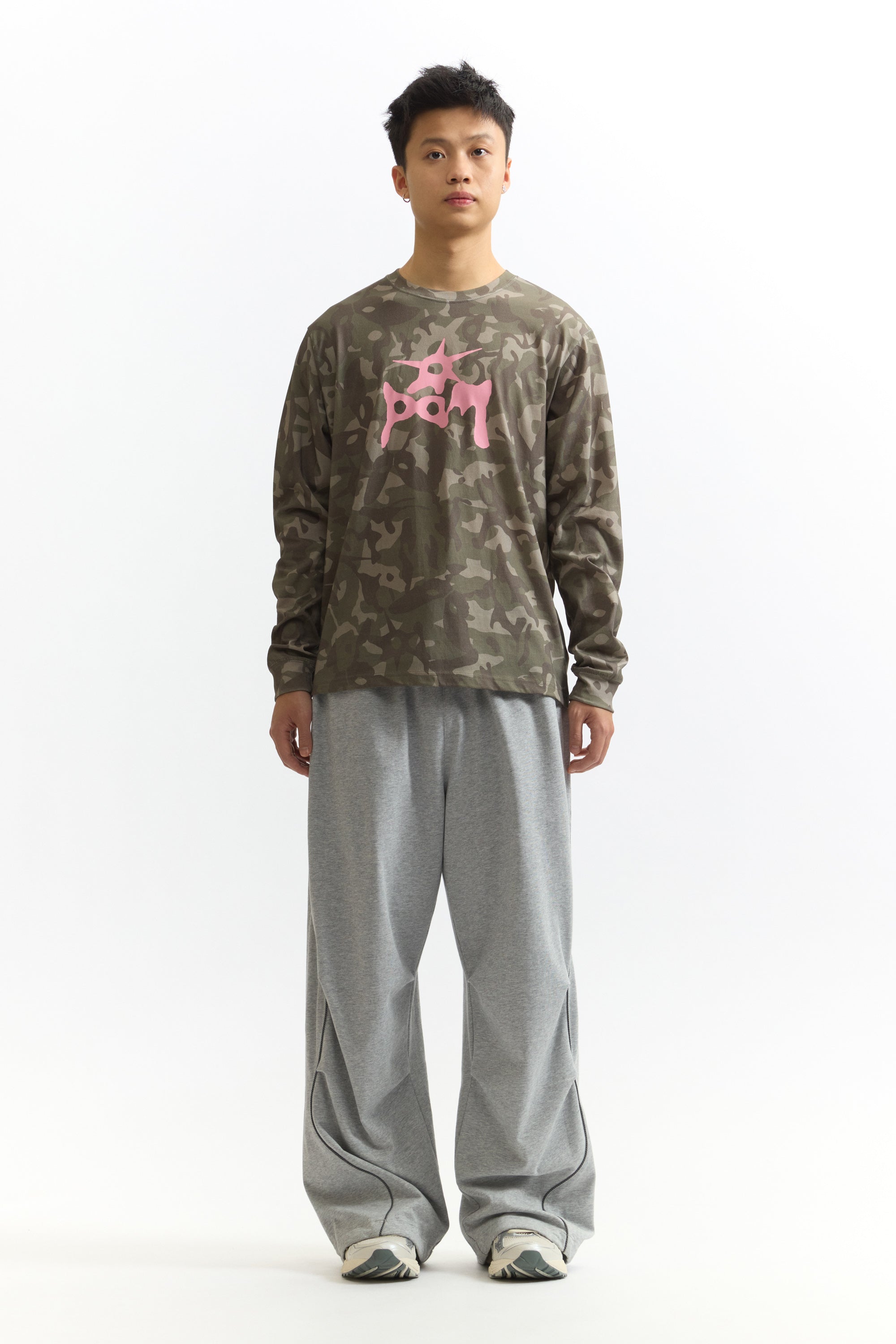 The LS TEE - GARDEN VARIETY CAMO available online with global shipping, and in PAM Stores Melbourne and Sydney.