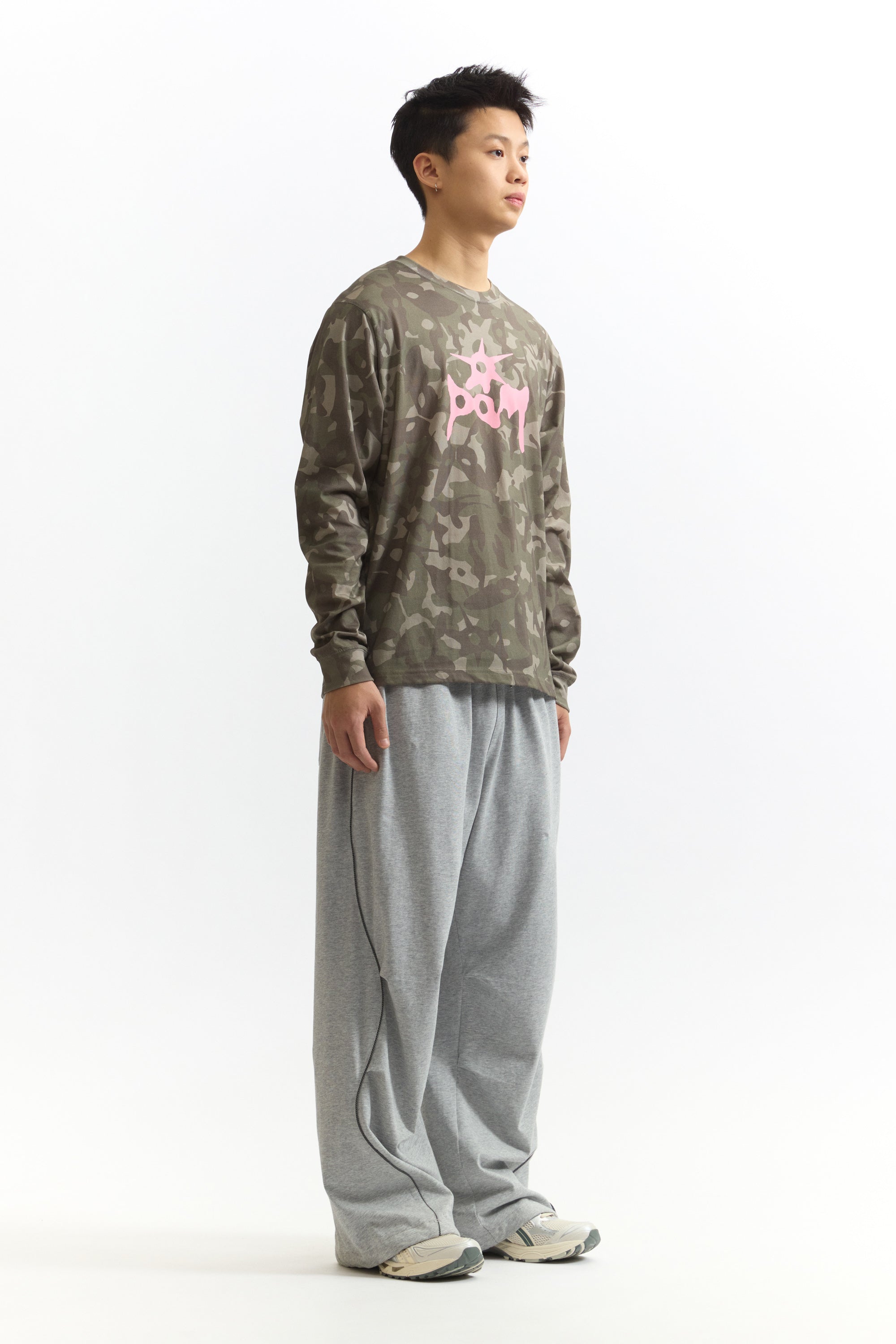 The LS TEE - GARDEN VARIETY CAMO available online with global shipping, and in PAM Stores Melbourne and Sydney.