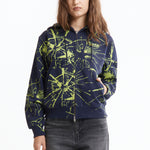 The Shattered Zip Hoodie Navy available online with global shipping, and in PAM Stores Melbourne and Sydney.