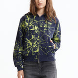 The Shattered Zip Hoodie Navy available online with global shipping, and in PAM Stores Melbourne and Sydney.