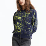 The Shattered Zip Hoodie Navy available online with global shipping, and in PAM Stores Melbourne and Sydney.