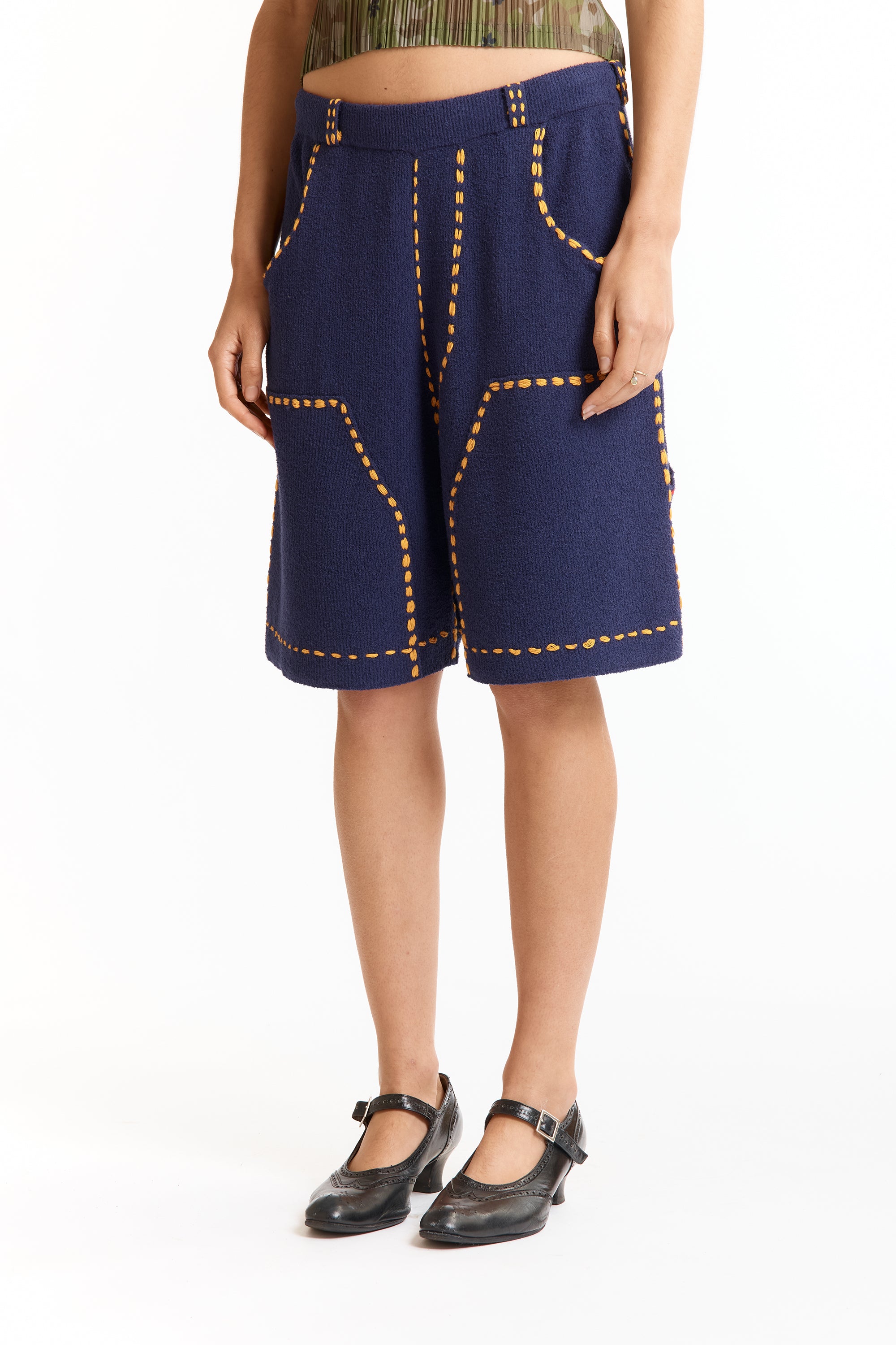 The SUMMER PG1 DOUBLE KNEE SHORTS NAVY available online with global shipping, and in PAM Stores Melbourne and Sydney.