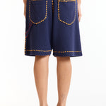 The SUMMER PG1 DOUBLE KNEE SHORTS NAVY available online with global shipping, and in PAM Stores Melbourne and Sydney.