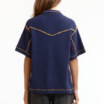 The SUMMER PG1 WESTERN SHIRT NAVY available online with global shipping, and in PAM Stores Melbourne and Sydney.