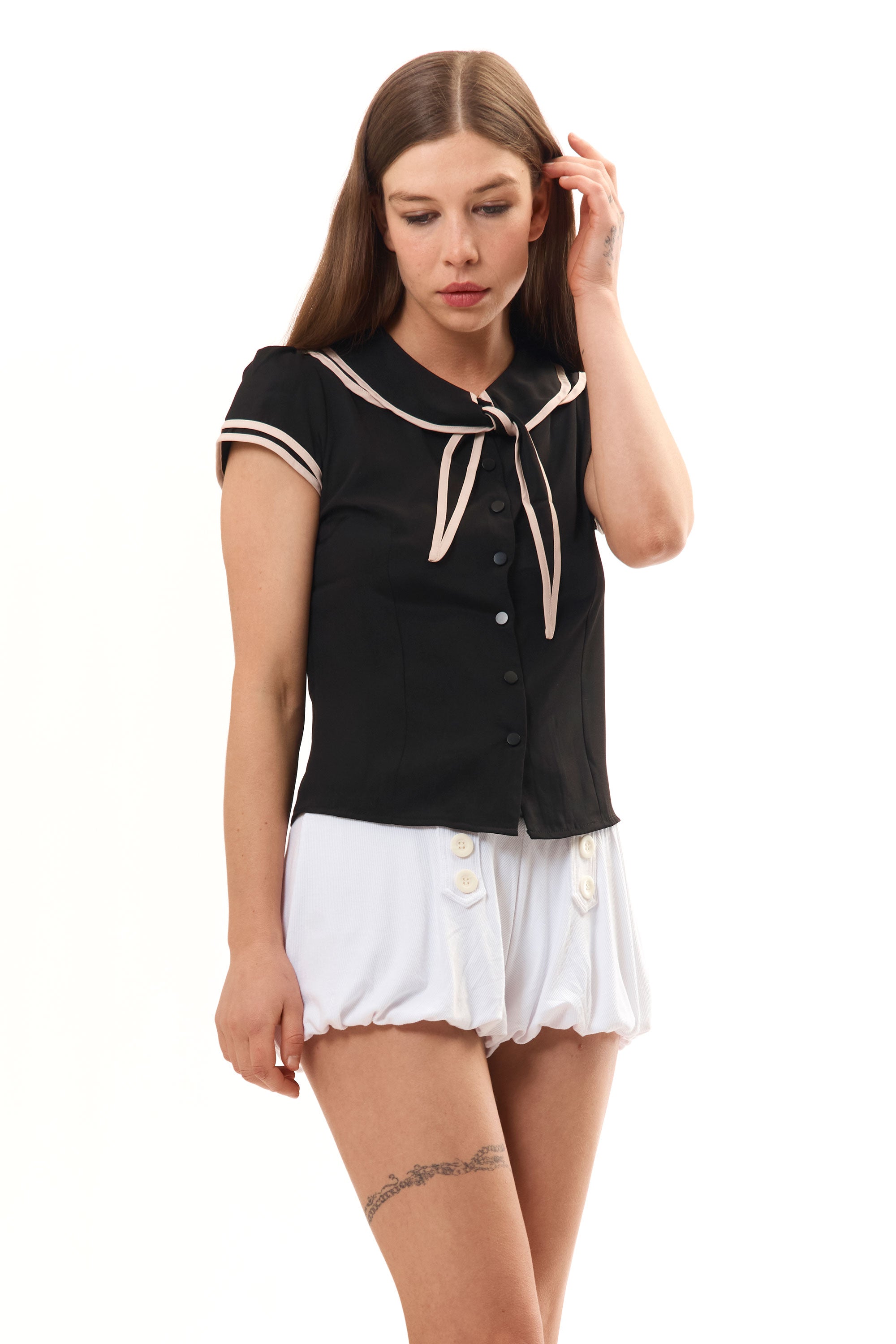 The ANNE TOP BLACK available online with global shipping, and in PAM Stores Melbourne and Sydney.