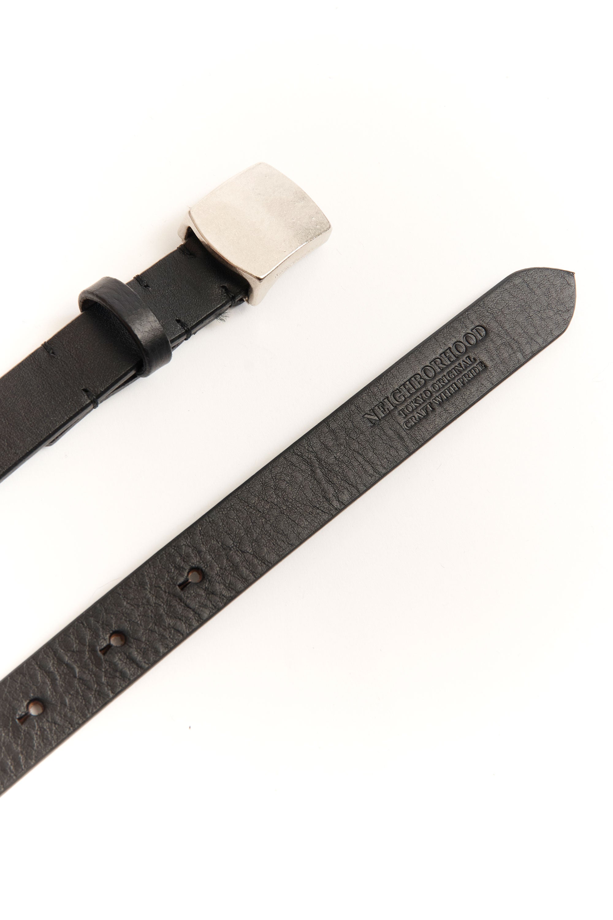 The LEATHER BELT NARROW BLACK available online with global shipping, and in PAM Stores Melbourne and Sydney.