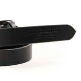 The LEATHER BELT NARROW BLACK available online with global shipping, and in PAM Stores Melbourne and Sydney.
