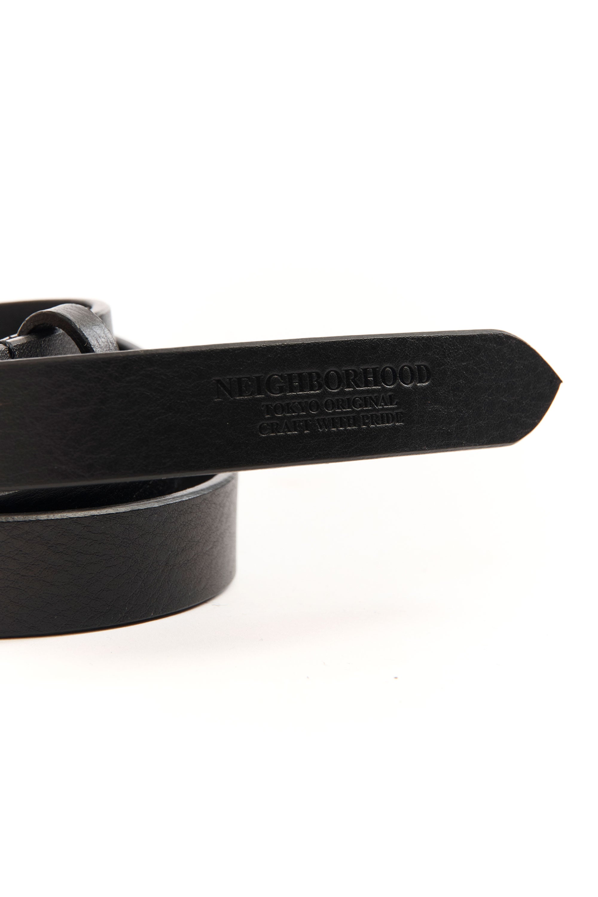 The LEATHER BELT NARROW BLACK available online with global shipping, and in PAM Stores Melbourne and Sydney.