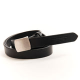 The LEATHER BELT NARROW BLACK available online with global shipping, and in PAM Stores Melbourne and Sydney.