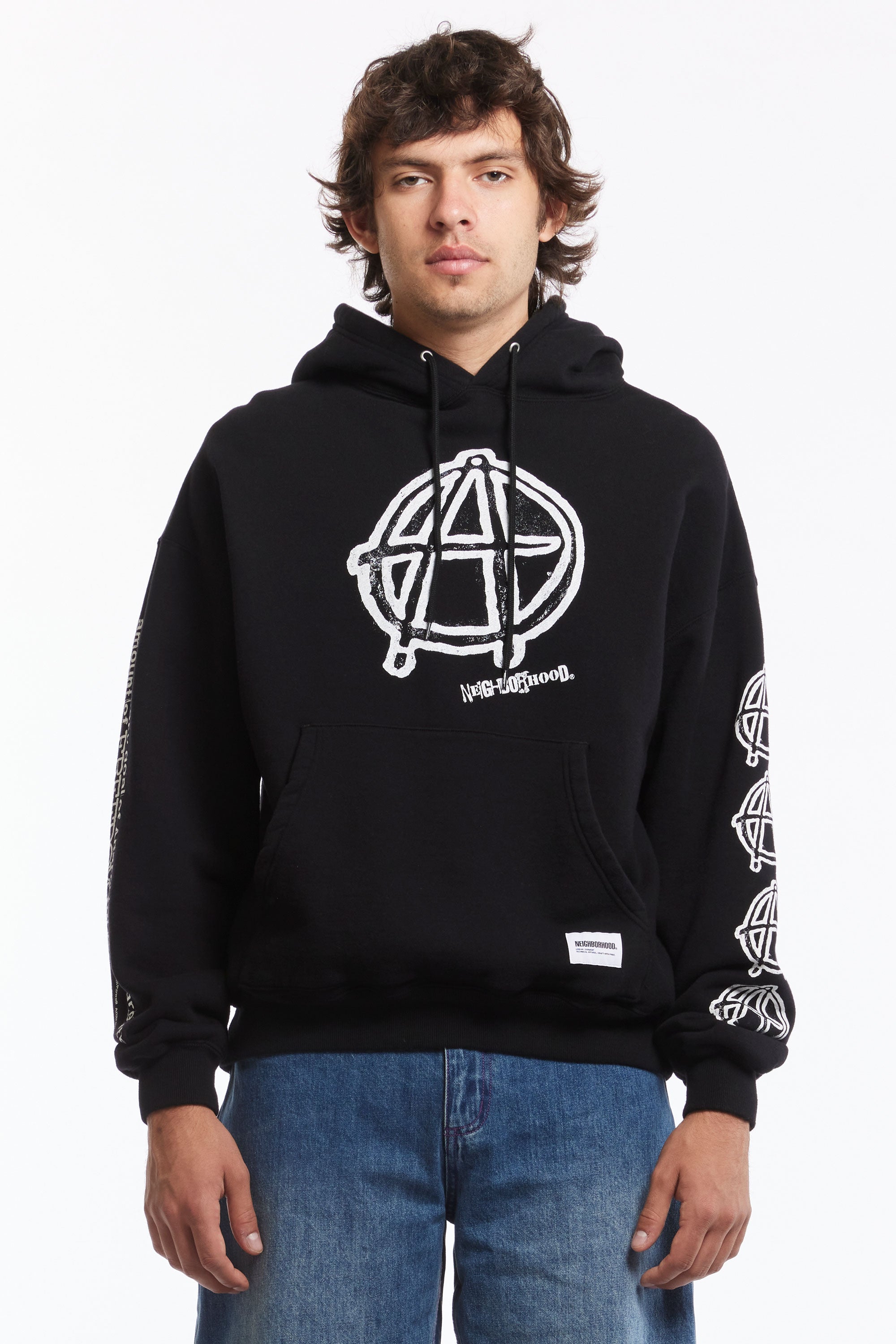 The NH X ANARCHIC ADJUSTMENT . SWEAT HOODIE LS BLACK available online with global shipping, and in PAM Stores Melbourne and Sydney.