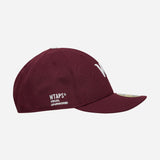 The New Era 59 Fifty Low Profile WT Cap Burgundy available online with global shipping, and in PAM Stores Melbourne and Sydney.