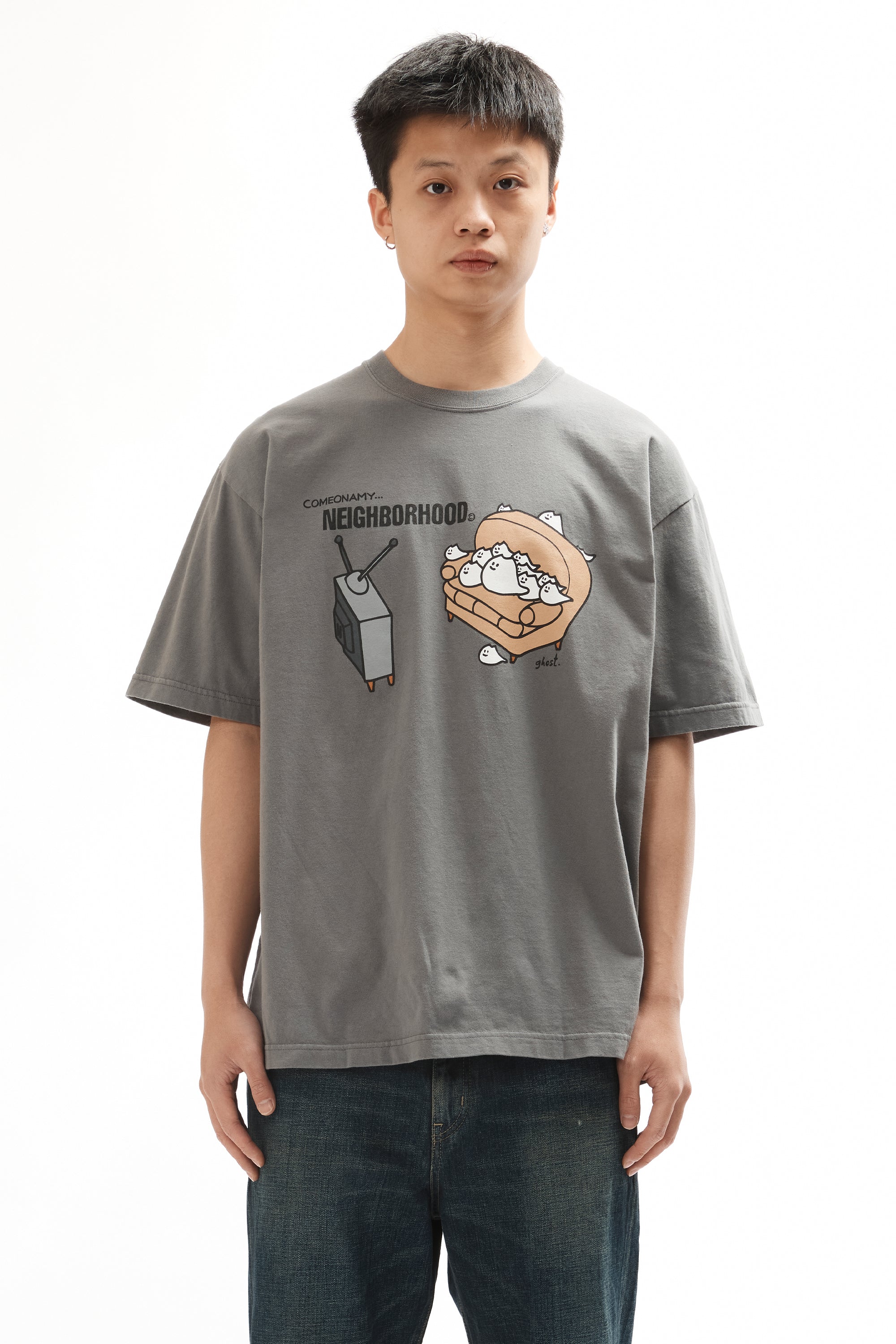 The NH . TEE SS-13 GREY available online with global shipping, and in PAM Stores Melbourne and Sydney.