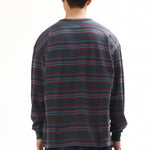 The BOARDER CREWNECK STRIPE LS TEE available online with global shipping, and in PAM Stores Melbourne and Sydney.