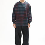 The BOARDER CREWNECK STRIPE LS TEE available online with global shipping, and in PAM Stores Melbourne and Sydney.