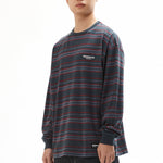 The BOARDER CREWNECK STRIPE LS TEE available online with global shipping, and in PAM Stores Melbourne and Sydney.