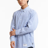 The SS26 NH STRIPE SHIRT LS BLUE available online with global shipping, and in PAM Stores Melbourne and Sydney.