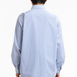 The SS26 NH STRIPE SHIRT LS BLUE available online with global shipping, and in PAM Stores Melbourne and Sydney.