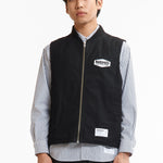 The SS26 ZIP WORK VEST BLACK available online with global shipping, and in PAM Stores Melbourne and Sydney.