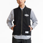 The SS26 ZIP WORK VEST BLACK available online with global shipping, and in PAM Stores Melbourne and Sydney.