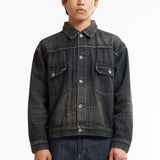 The SS26 WASHED DENIM TYPE-2 JACKET BLACK available online with global shipping, and in PAM Stores Melbourne and Sydney.