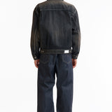 The SS26 WASHED DENIM TYPE-2 JACKET BLACK available online with global shipping, and in PAM Stores Melbourne and Sydney.