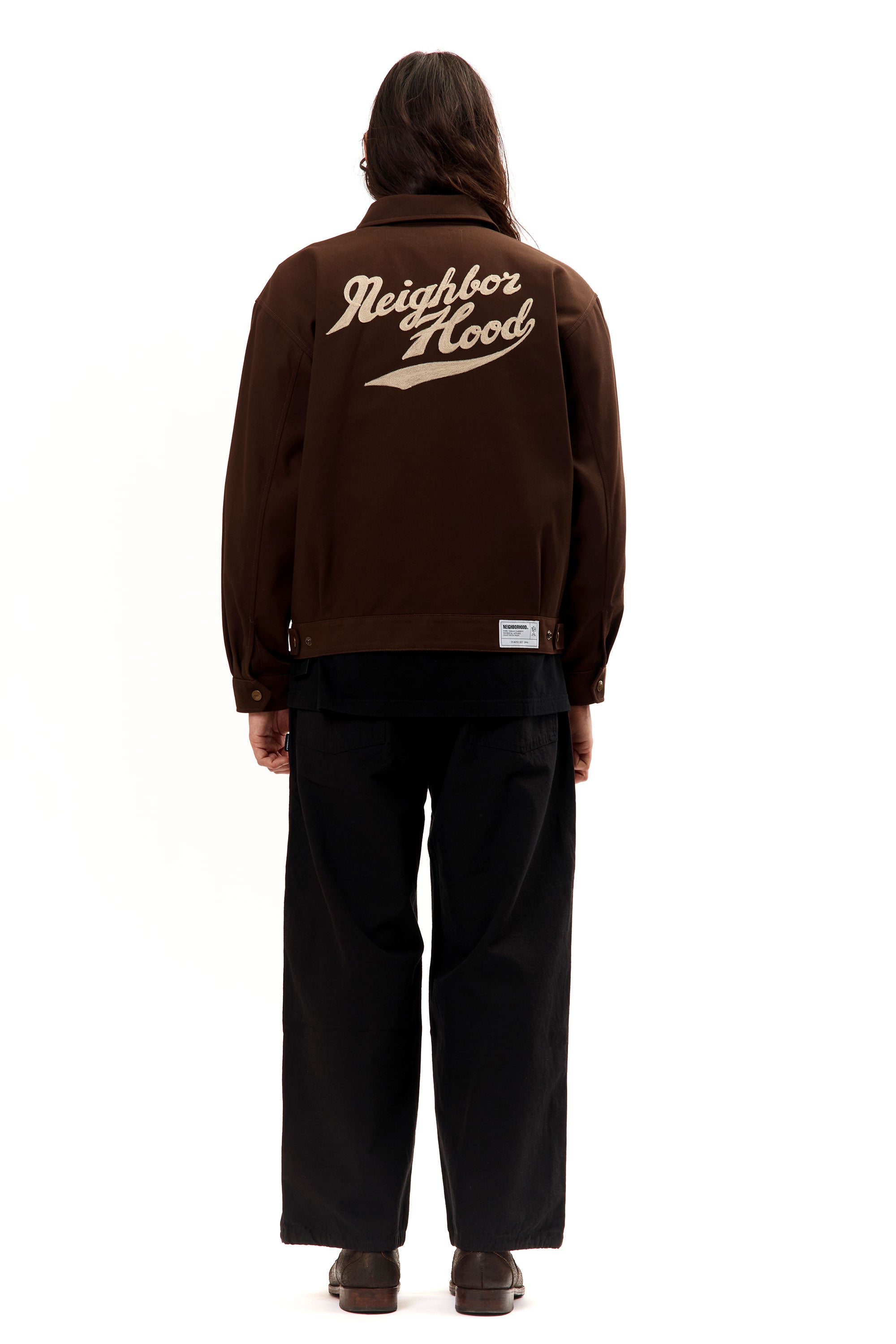 The ZIP WORK JACKET BROWN available online with global shipping, and in PAM Stores Melbourne and Sydney.