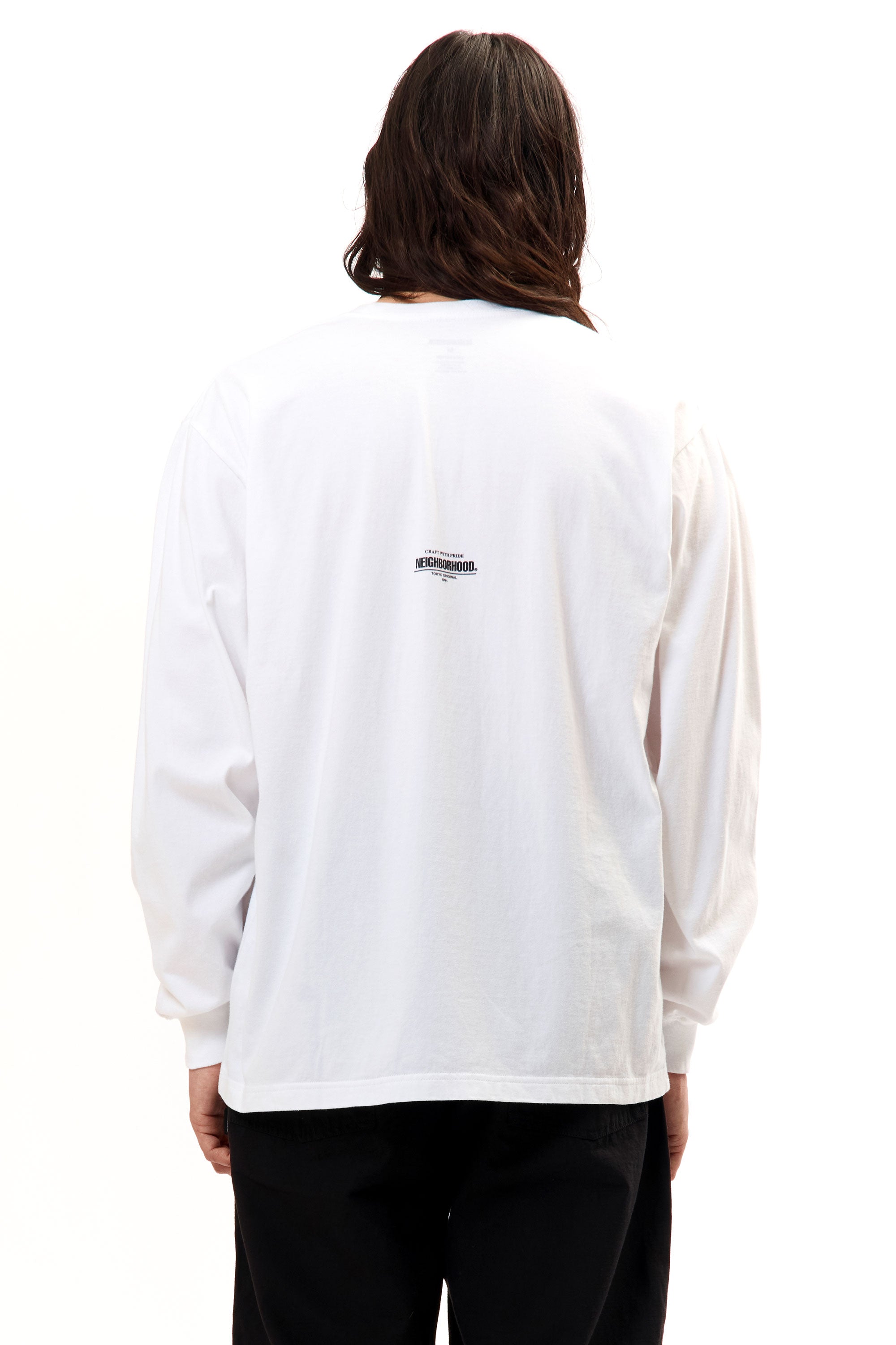 The NH . TEE LONGSLEEVE 9 WHITE available online with global shipping, and in PAM Stores Melbourne and Sydney.
