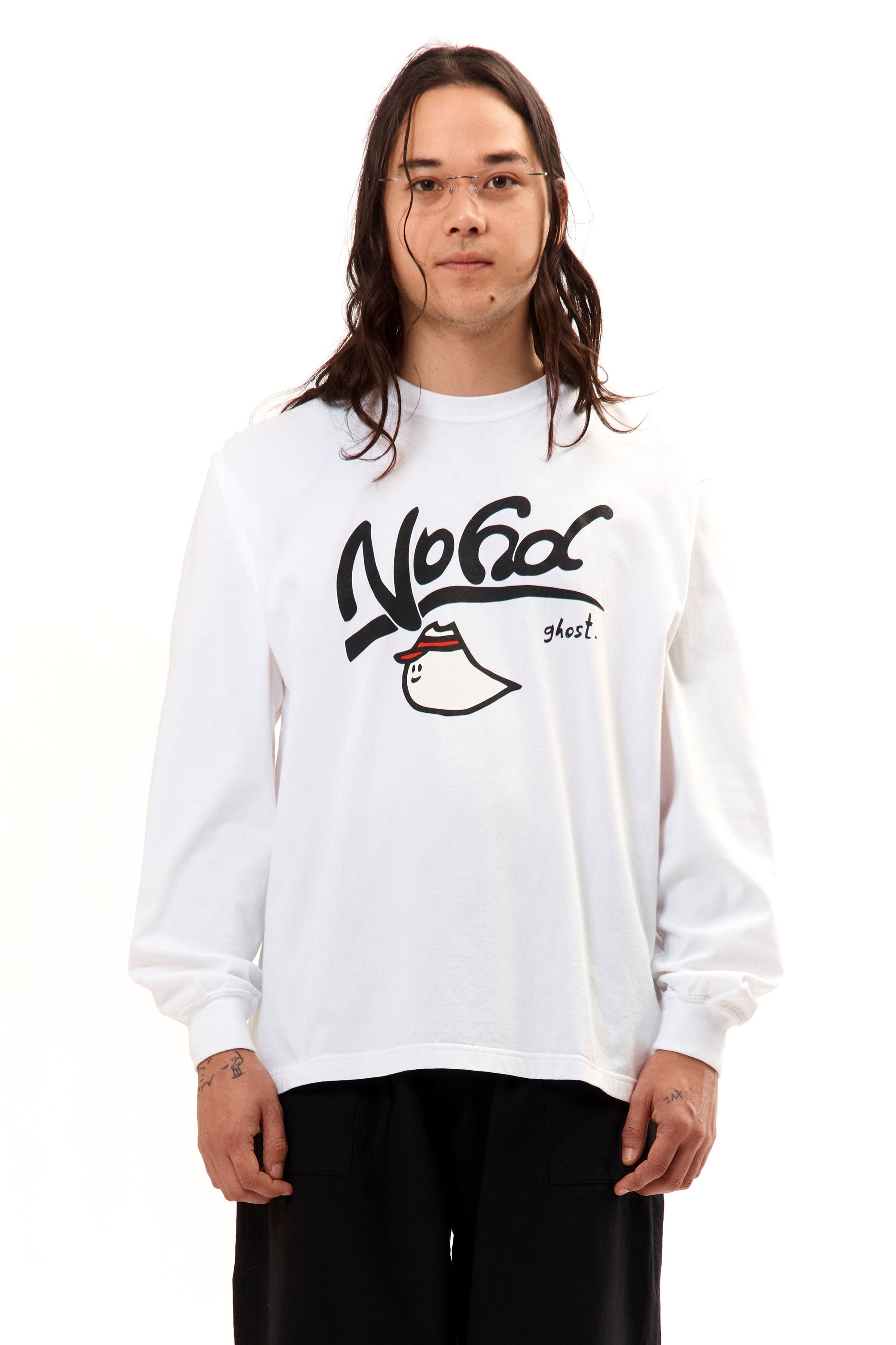 The NH . TEE LONGSLEEVE 9 WHITE available online with global shipping, and in PAM Stores Melbourne and Sydney.