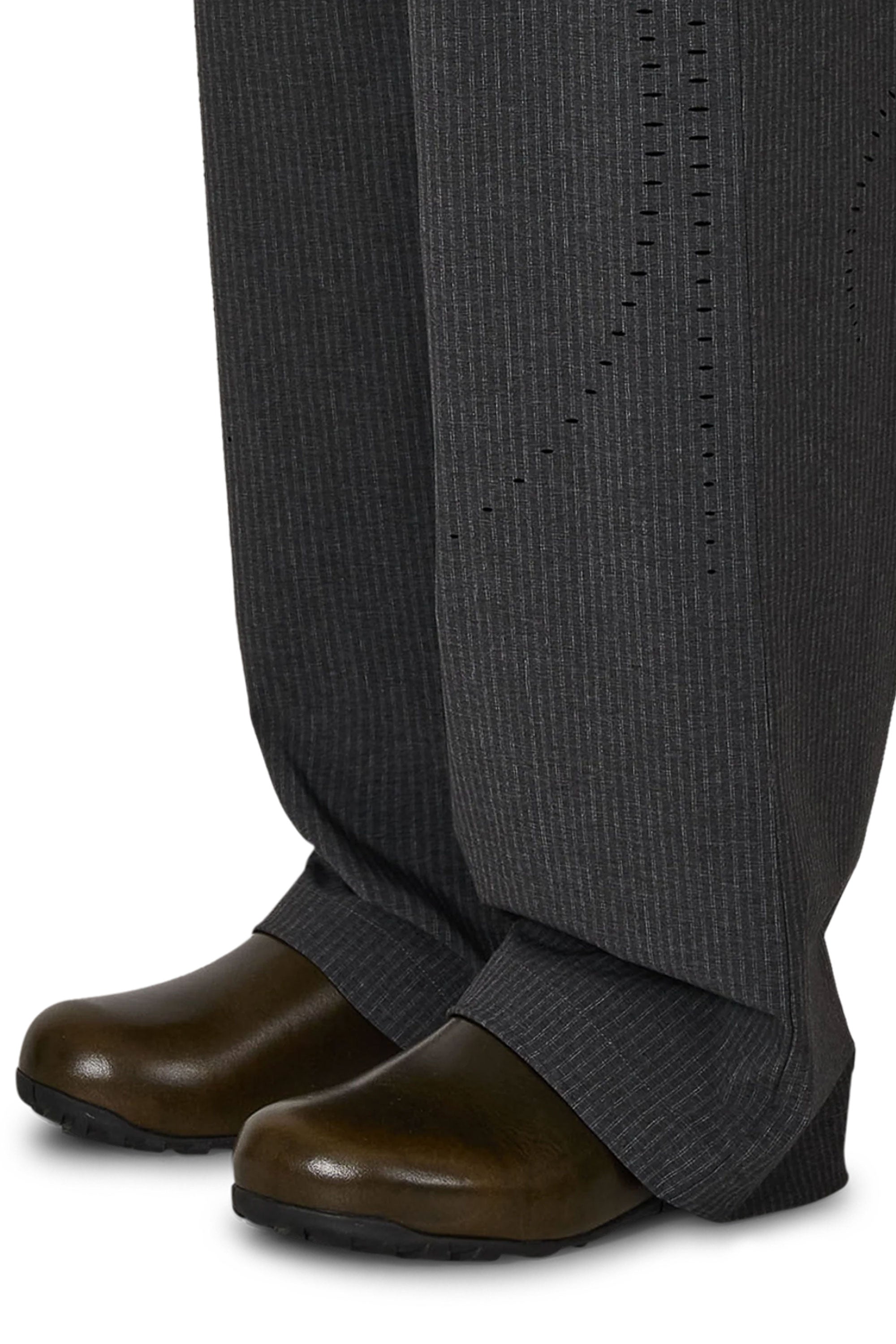 The Numb Pinstriped Packable Pants Black available online with global shipping, and in PAM Stores Melbourne and Sydney.