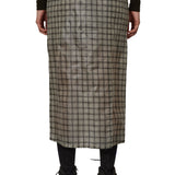 The Nia See Through Printed Check Mid Skirt available online with global shipping, and in PAM Stores Melbourne and Sydney.