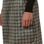 The Nia See Through Printed Check Mid Skirt available online with global shipping, and in PAM Stores Melbourne and Sydney.